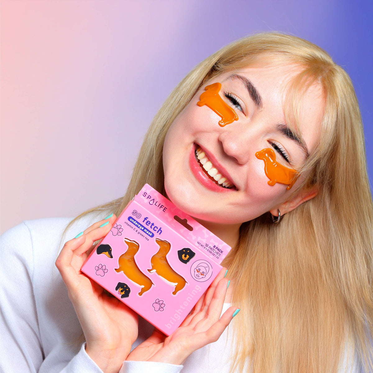 So Fetch Viral Dackel-Hunde-Augenpatches | Beauty-Geschenk, 8 Stück