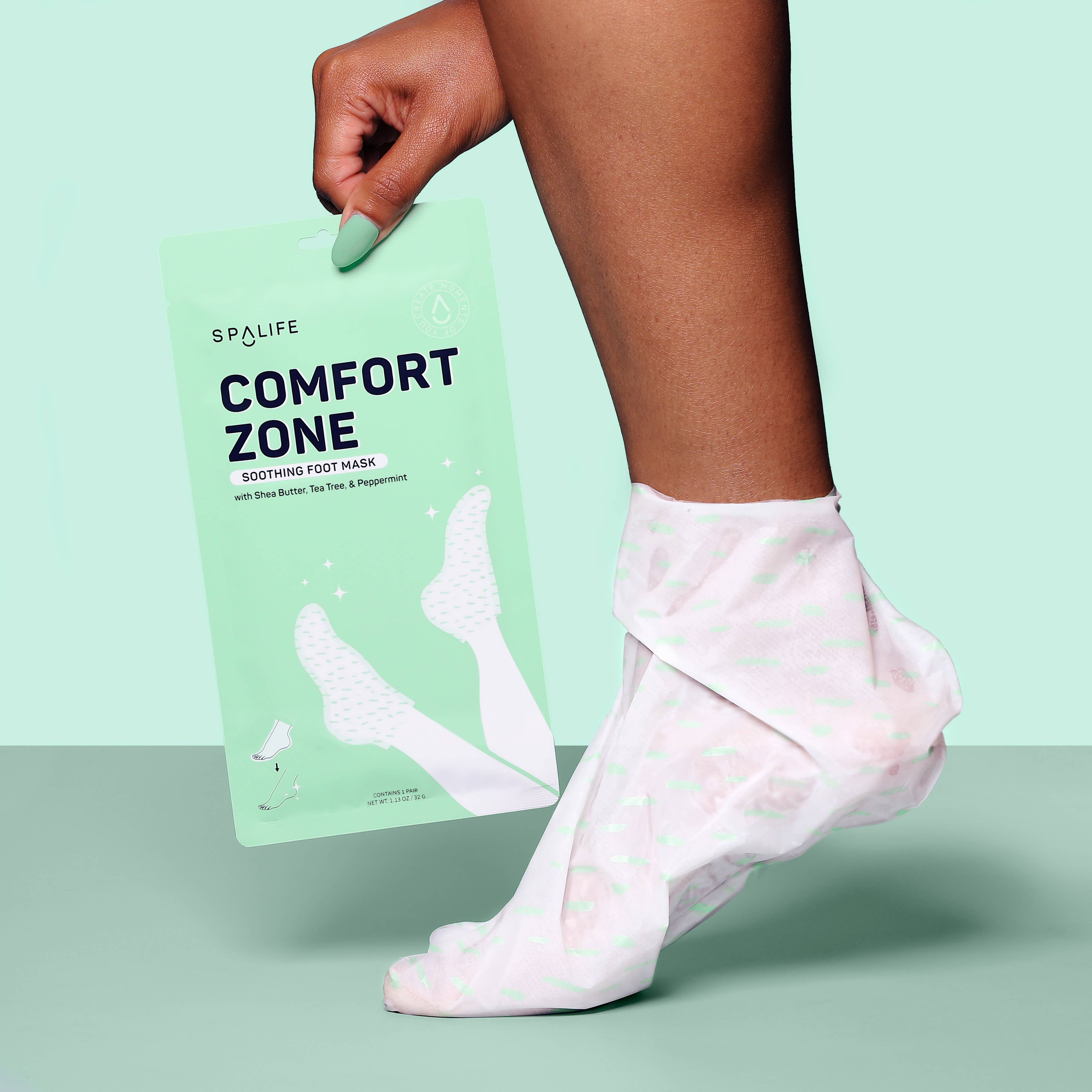 Comfort Zone beruhigende Fußmaske mit Sheabutter & Teebaumöl