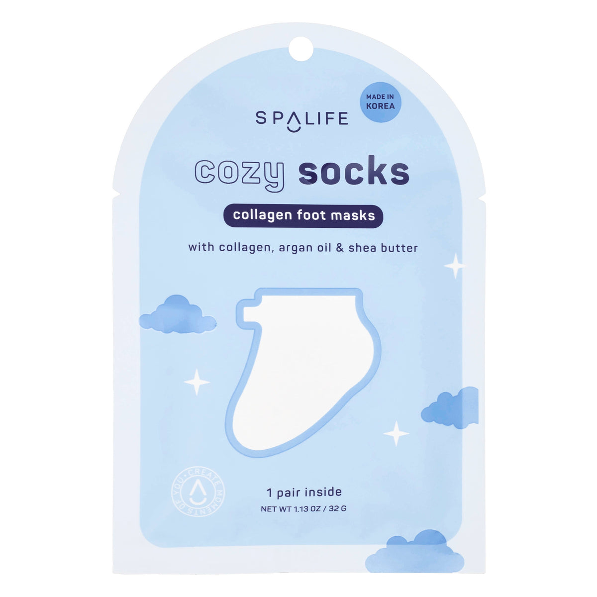 Cozy Socks Collagen Spa Fußmaske 1 Packung