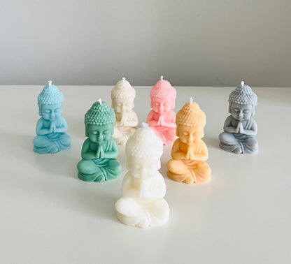Handgegossene Kerze – Buddha