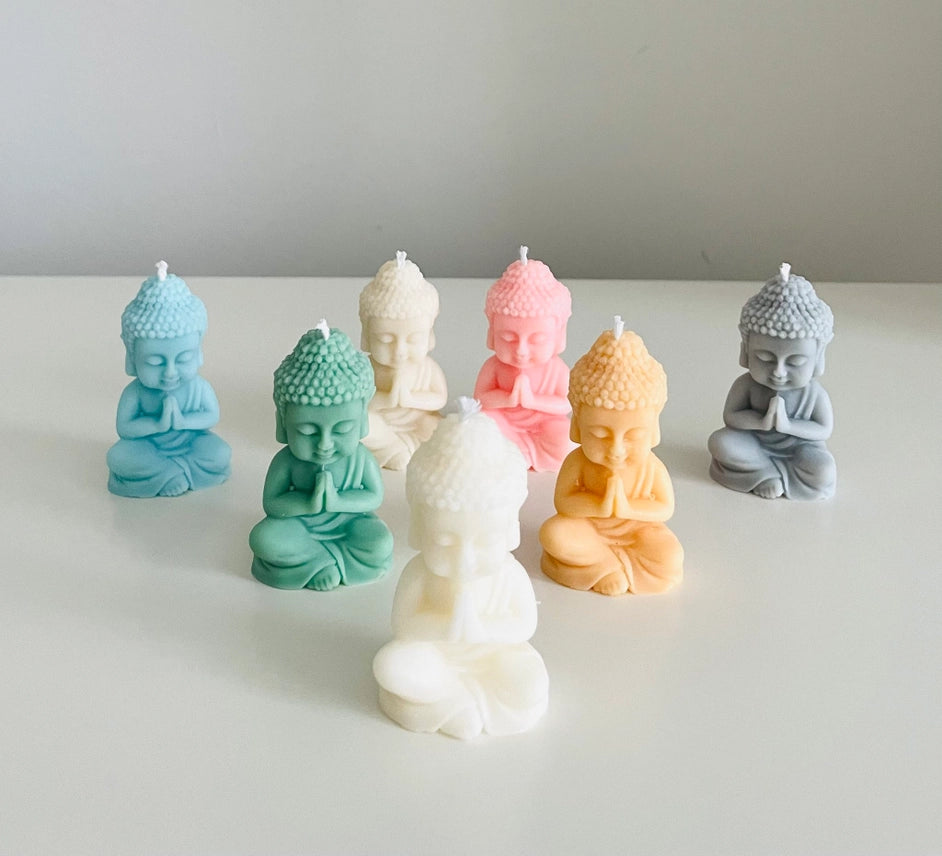 Handgegossene Kerze – Buddha