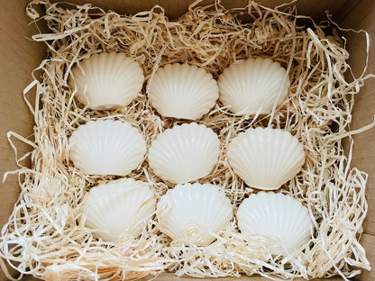 Handgegossene Kerze Muschel
