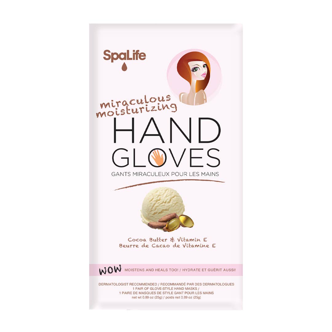 Feuchtigkeitsspendende Handschuhe mit Kakaobutter und Vitamin E