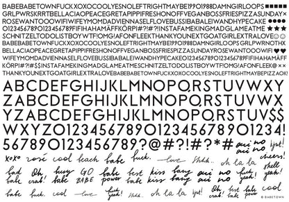 Babetown Nailart Sticker – Word Wrap Collection