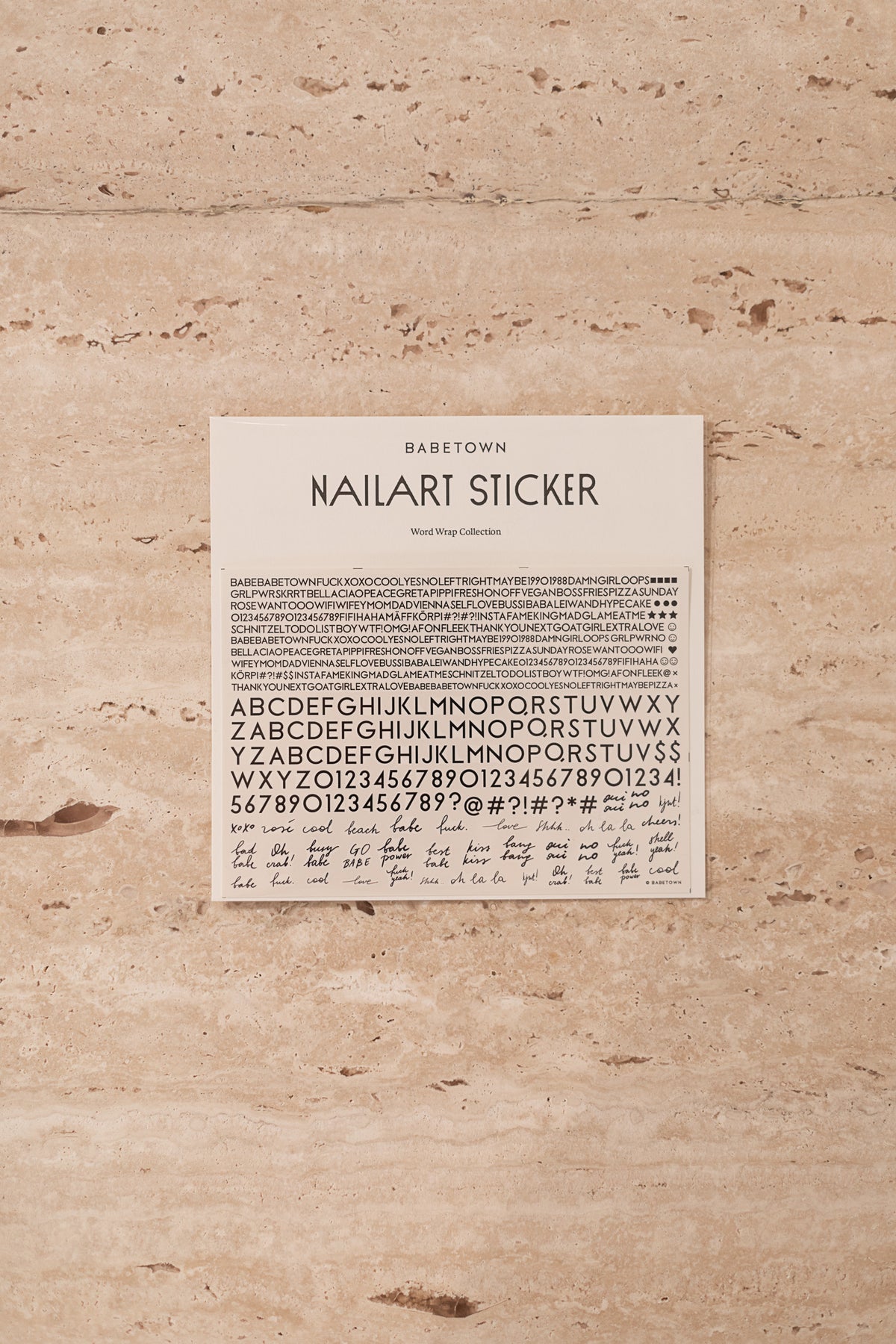 Babetown Nailart Sticker – Word Wrap Collection