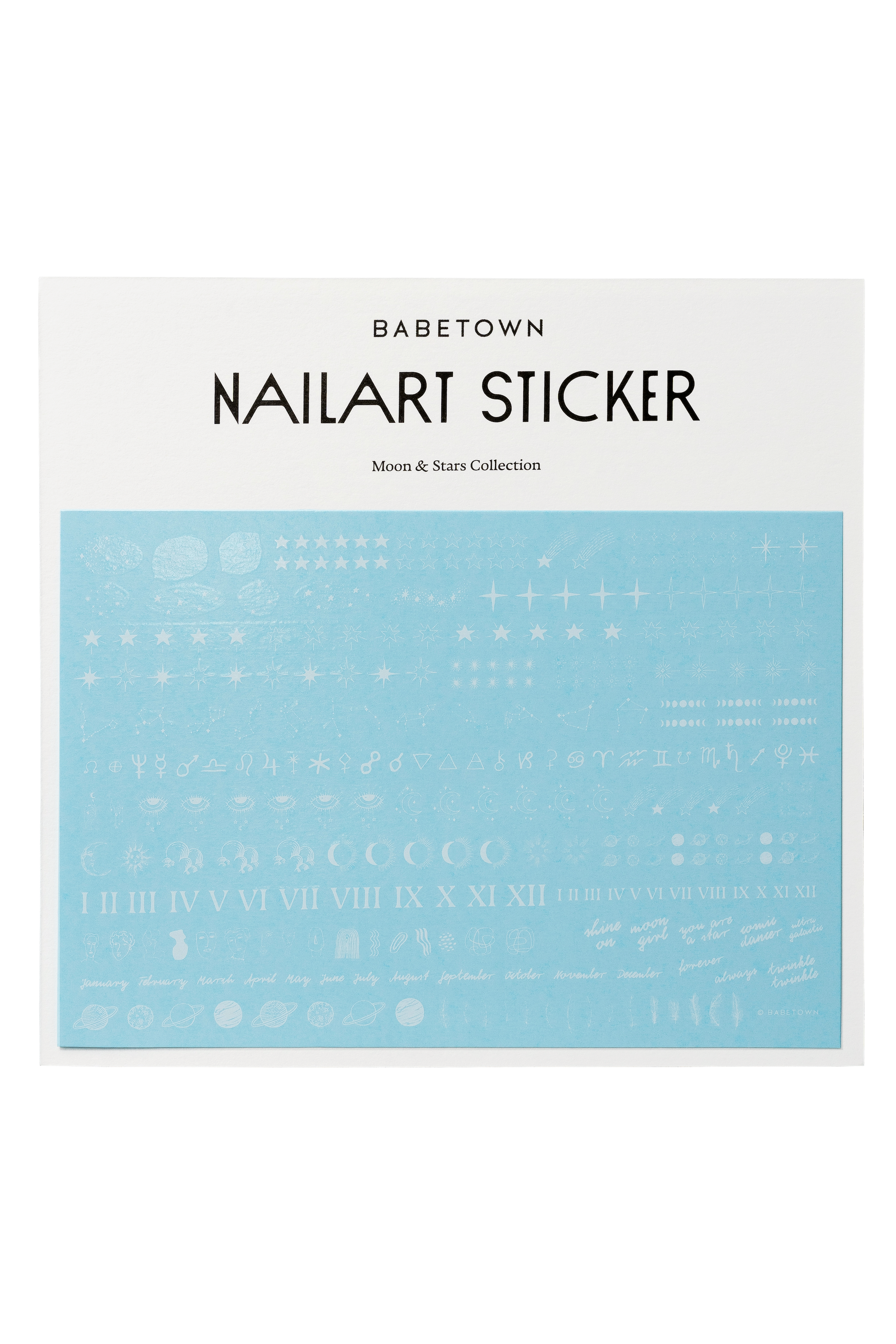 Babetown Nailart Sticker – Moon and Stars Collection