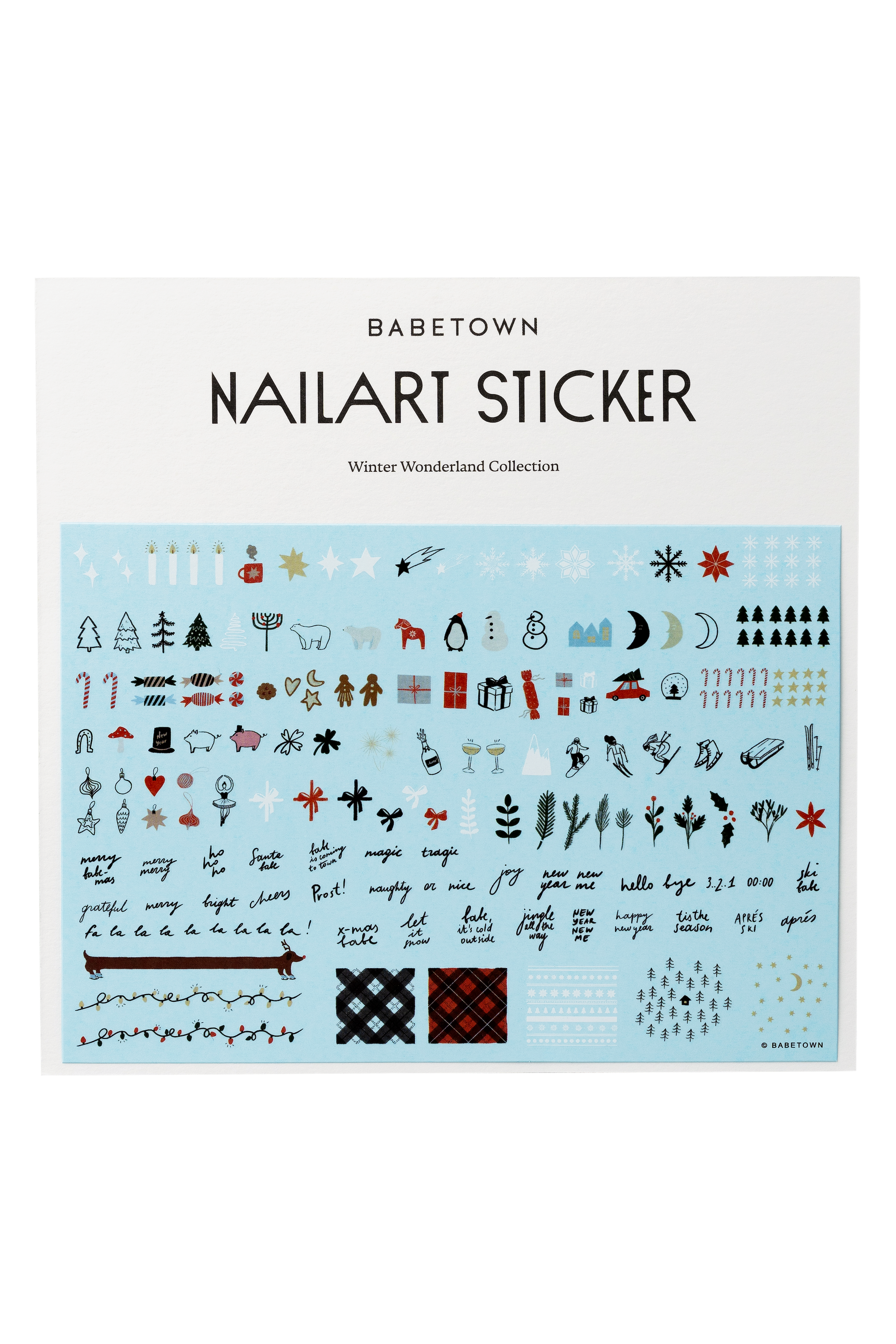 Babetown Nailart Sticker – Winter Wonderland Collection